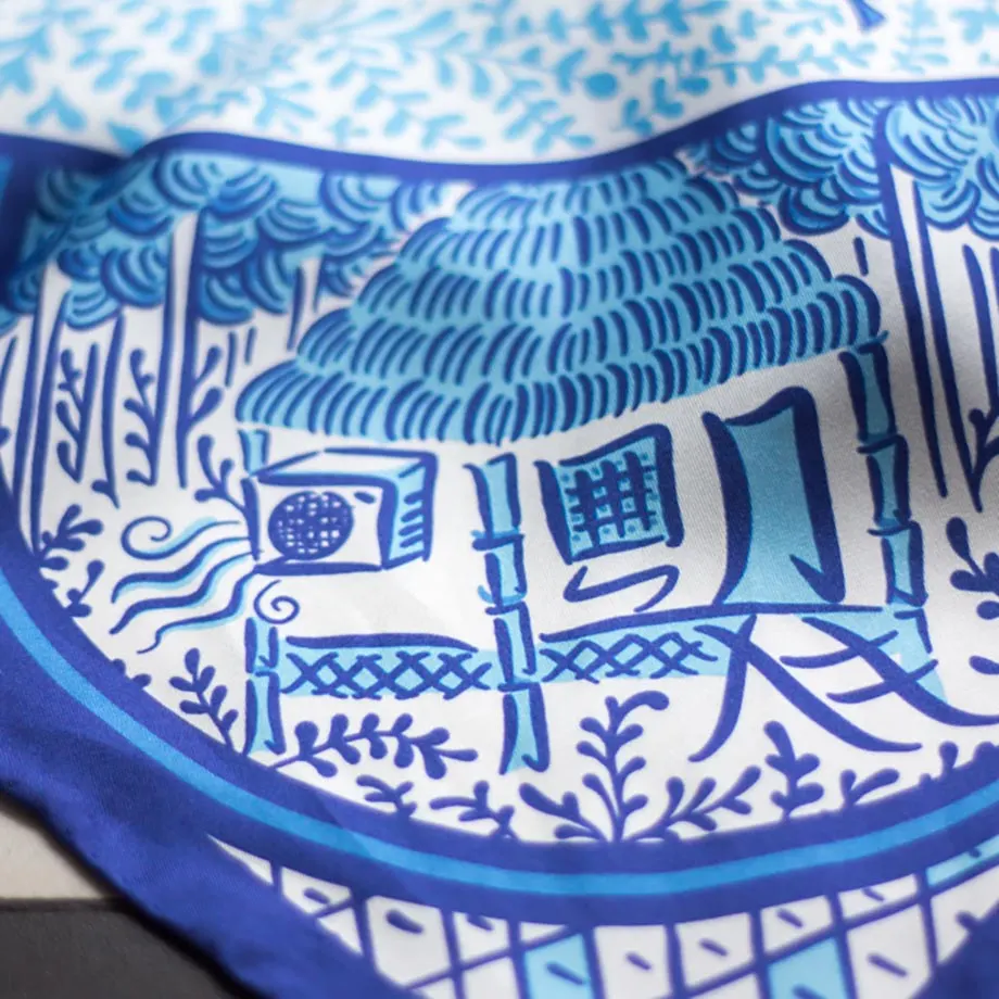 Bahay Kubo 90x90 Silk Scarf, image 2