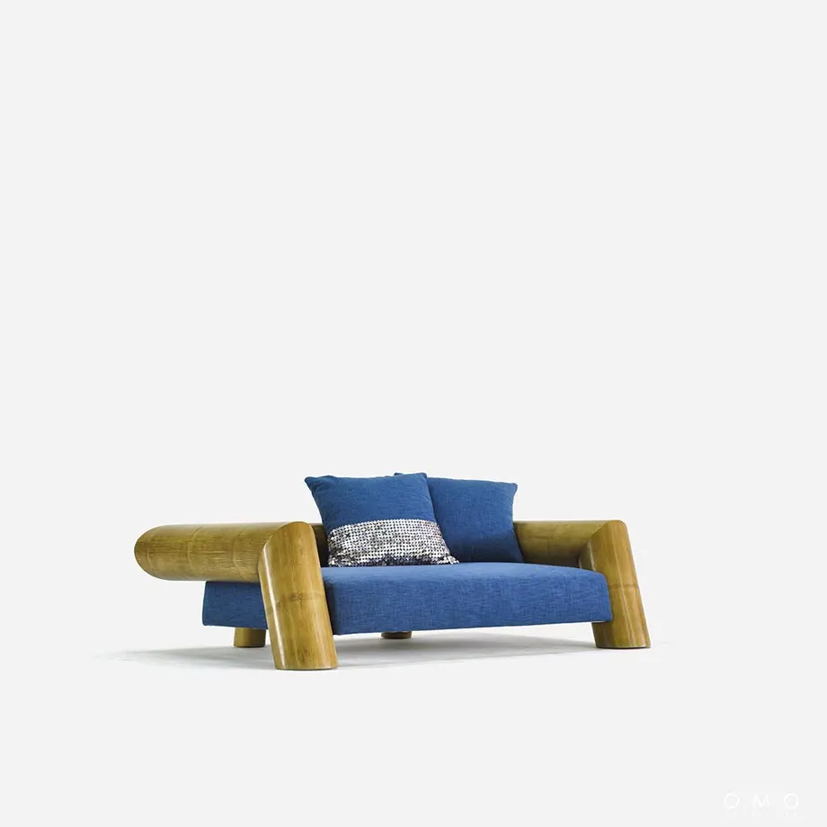 Bamboo 3 Seater Sofa, image 3