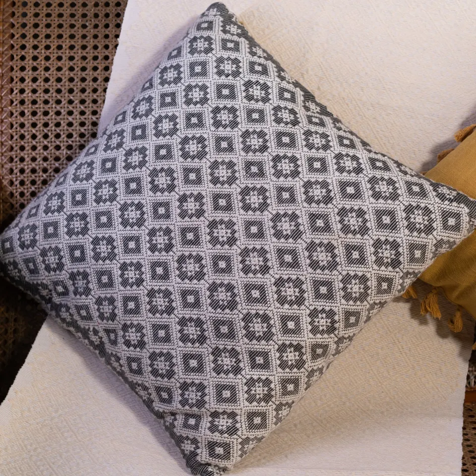 Handloom Woven Throw Pillow Case