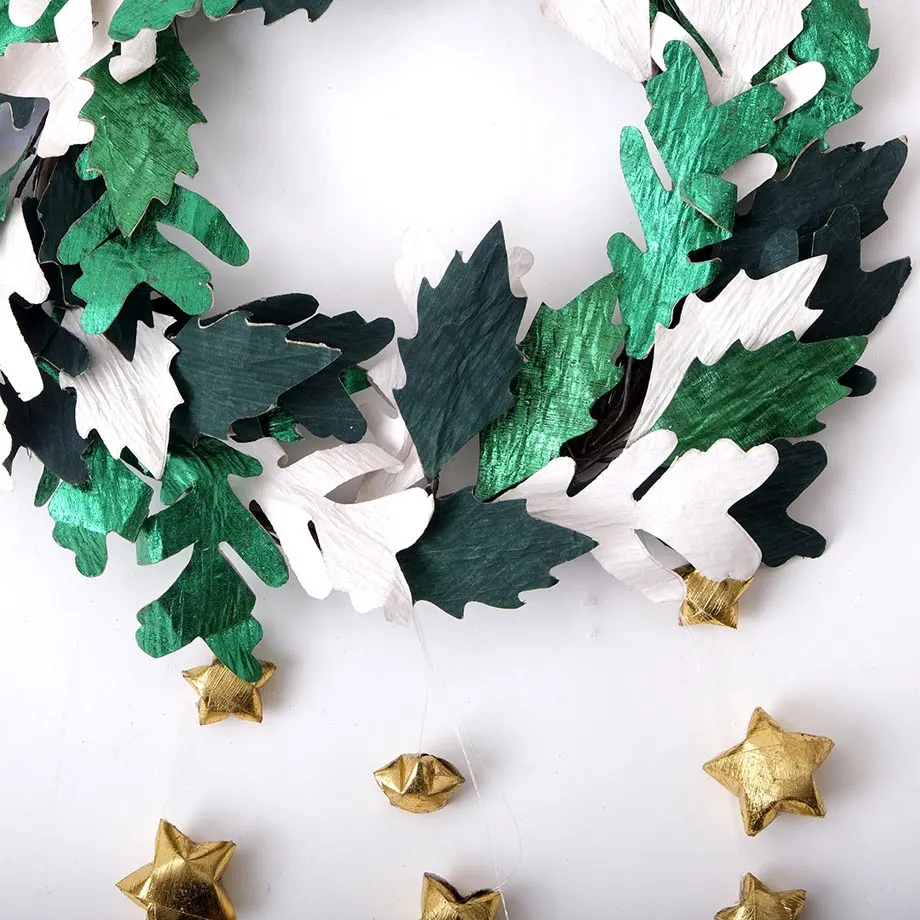 Falling star oak leaf Wreath (D24MF19-DEV62-10.5), image 4