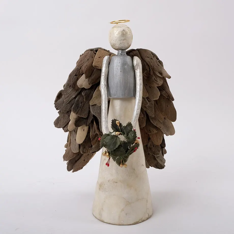 S2 Standing Angel with Driftwood Wings, image 1