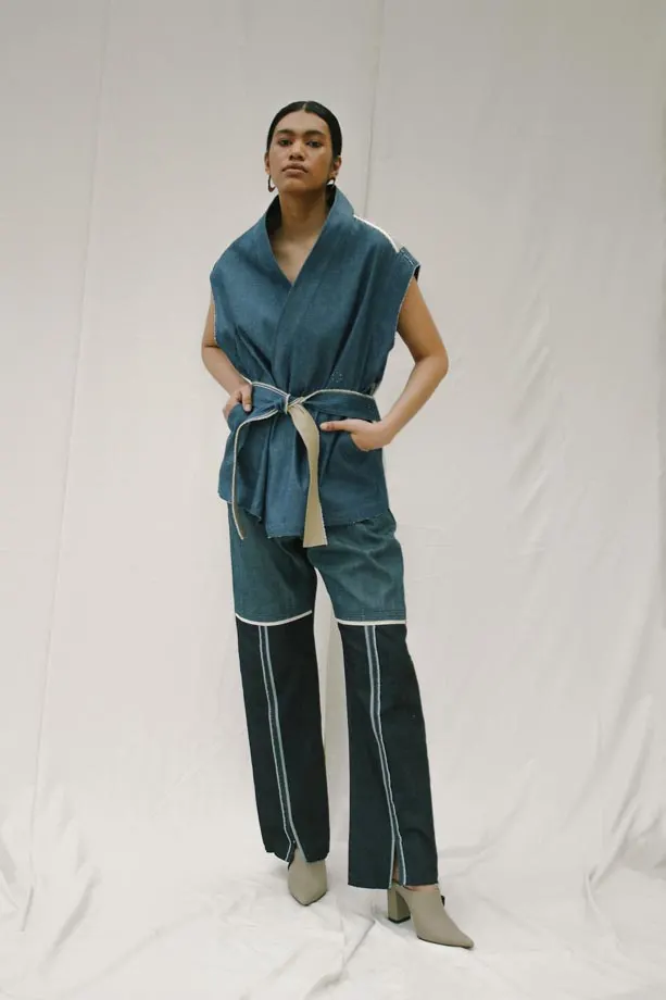 Look 4: Kimono Waist Vest, image 1