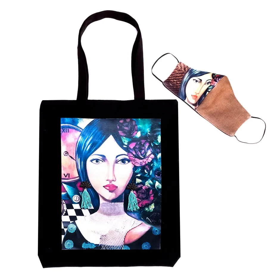 AGSAM X K.MANANSALA TOTE BAG, image 2