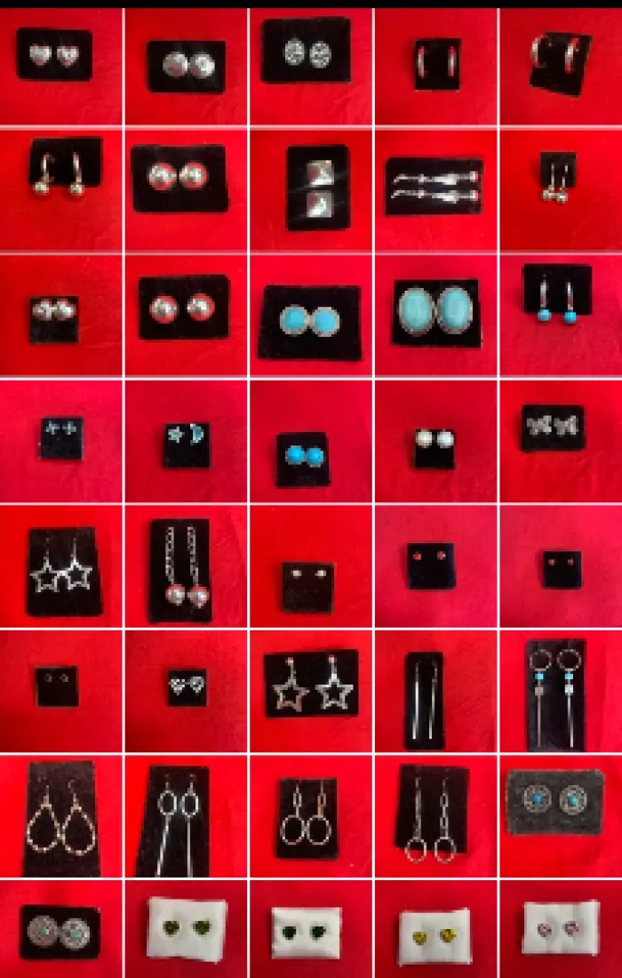 Collection of sterling silver jewelry, image 4