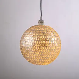 Ball Capiz Laminated Hanging Lamp , image 5