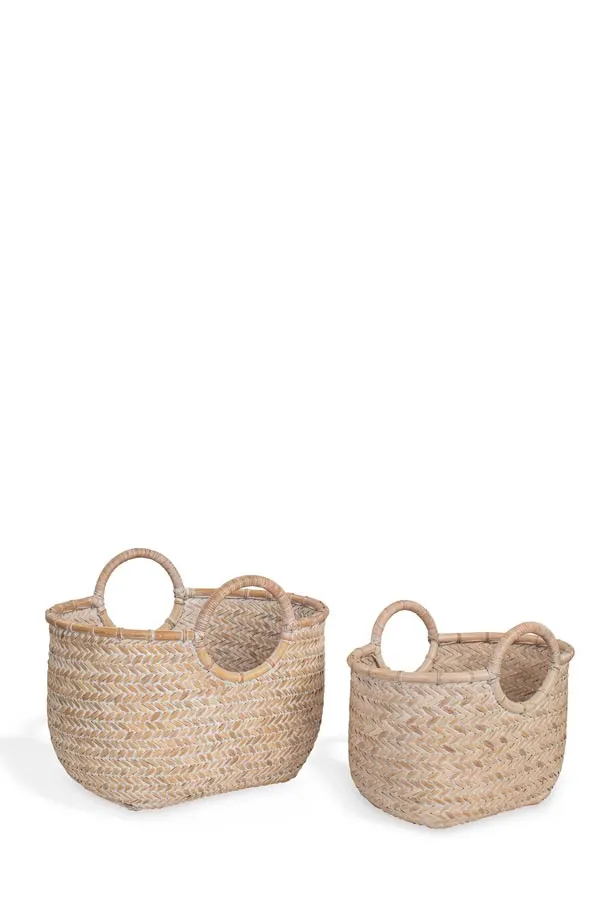 Oval Herringbone Basket