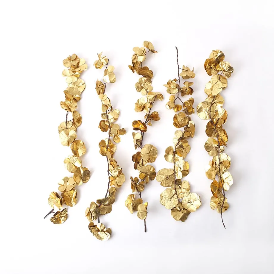  Gold Leaf Blossom Garland (D24FCG-36), image 2