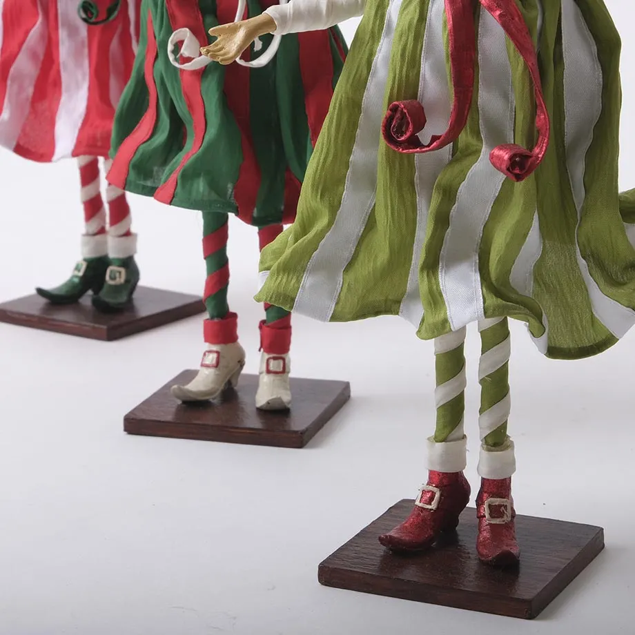 Vintage Candy Cane Fairies (D24-DEV29GR/RD/IVO), image 4