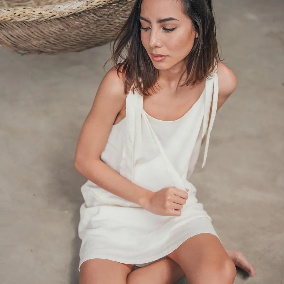 Blanca Mini Dress / Cream , image 2