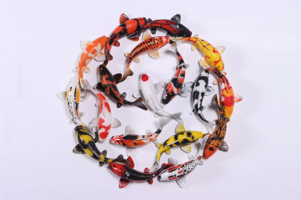 Koi "lucky 18" wall decor, image 3