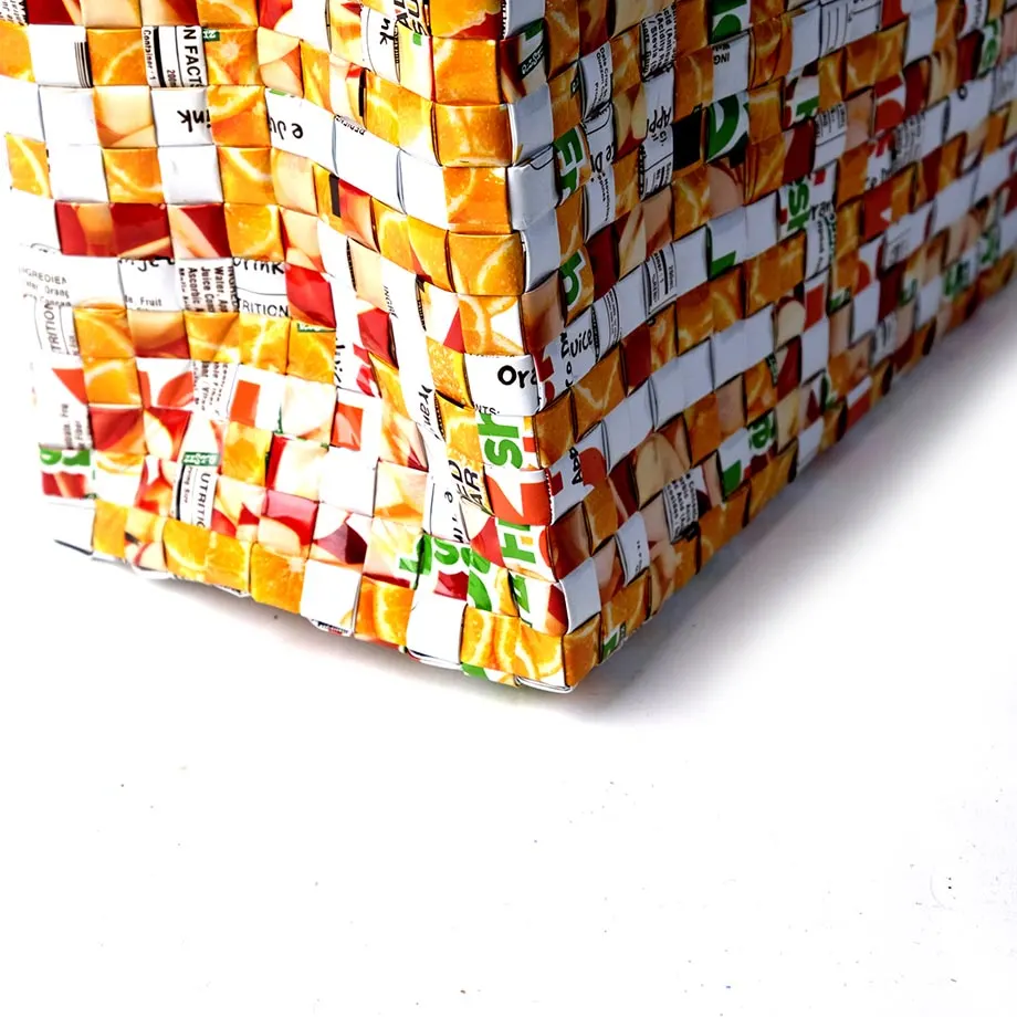 Medium Woven Square Tote (WV10-06-19), image 4