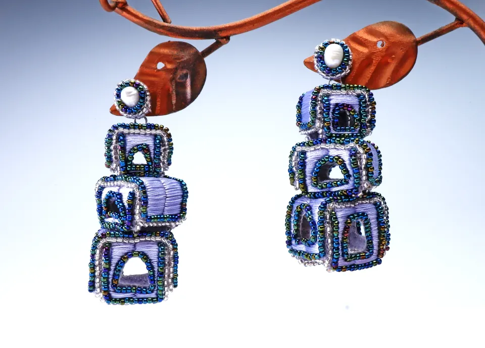 Close Your Eyes Earrings, image 2