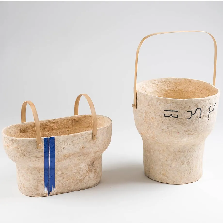 Paper Clay Vase (Natural with Baybayin Single), image 4
