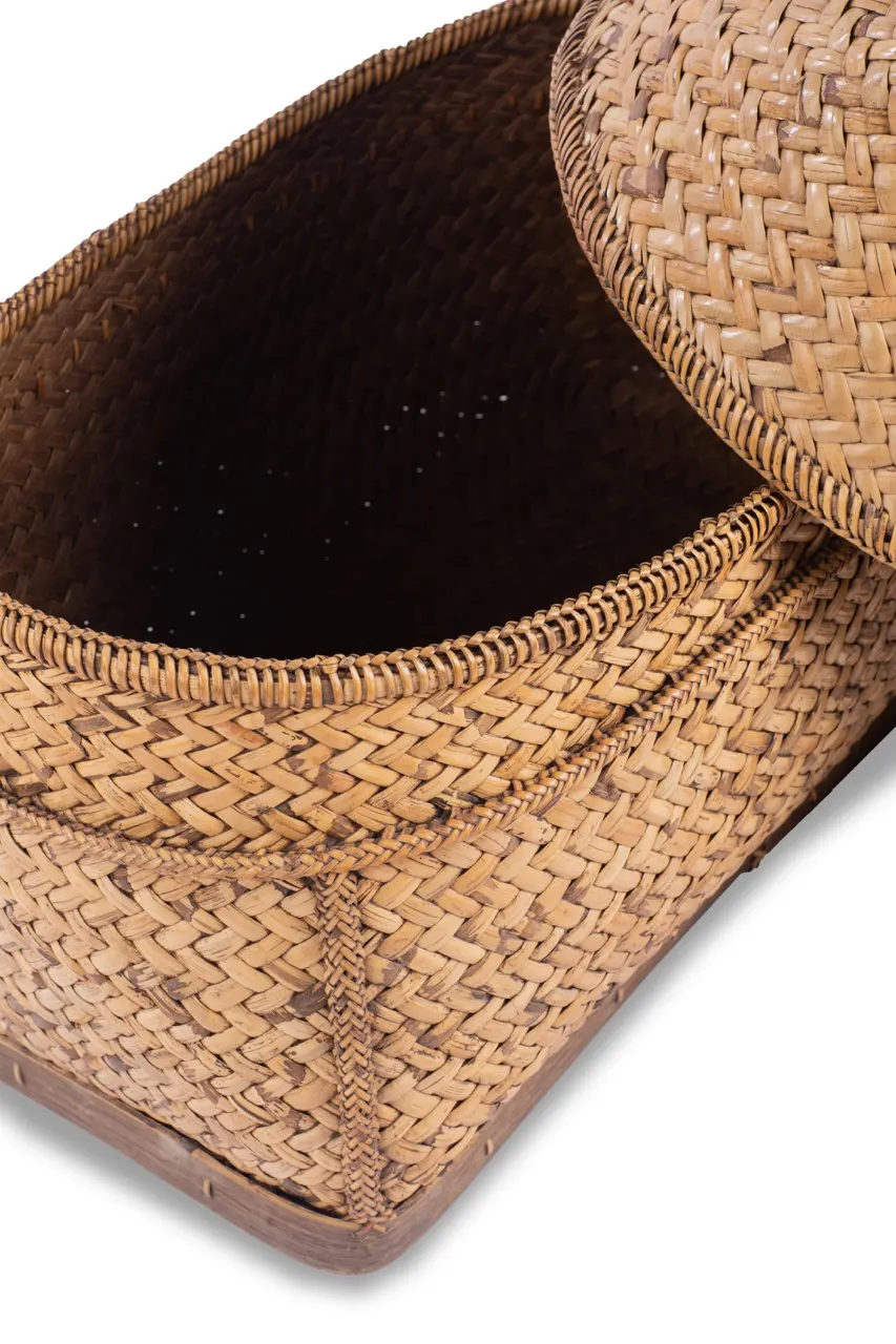 Tampipi (Antique Handwoven Rattan Chestbox with Cover), image 5