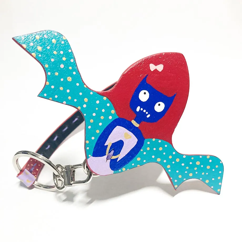 Manananggal Bag Charm Red and Blue, image 1