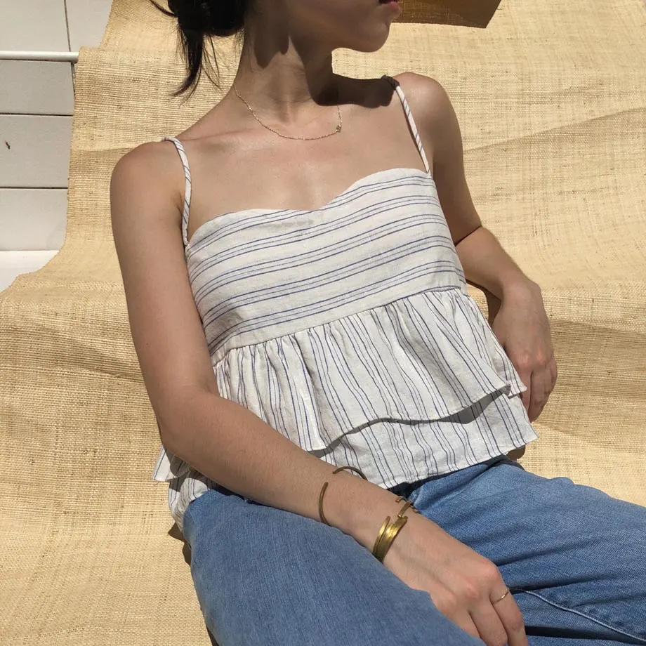 Lita Top / Blue & White Stripe , image 1
