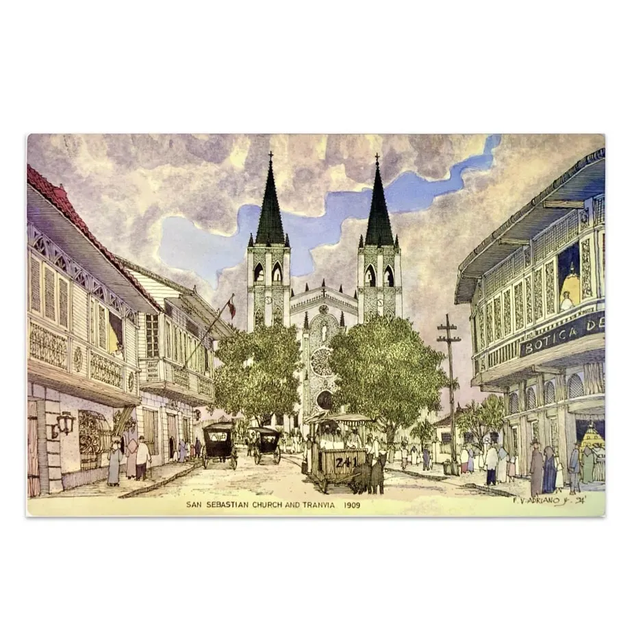 Set of 6 Good Old Days Art Placemats by FV Adriano, image 2