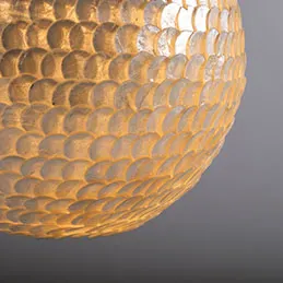 Ball Capiz Laminated Hanging Lamp , image 1