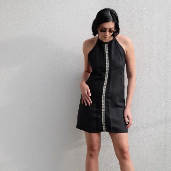 Padayon Mini Dress w/ Hablon Trims, image 1