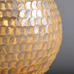 Ball Capiz Laminated Hanging Lamp , image 2