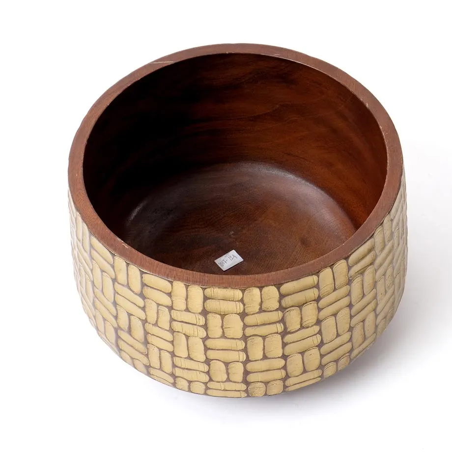 1017-124 Round bowl with gold design, image 3