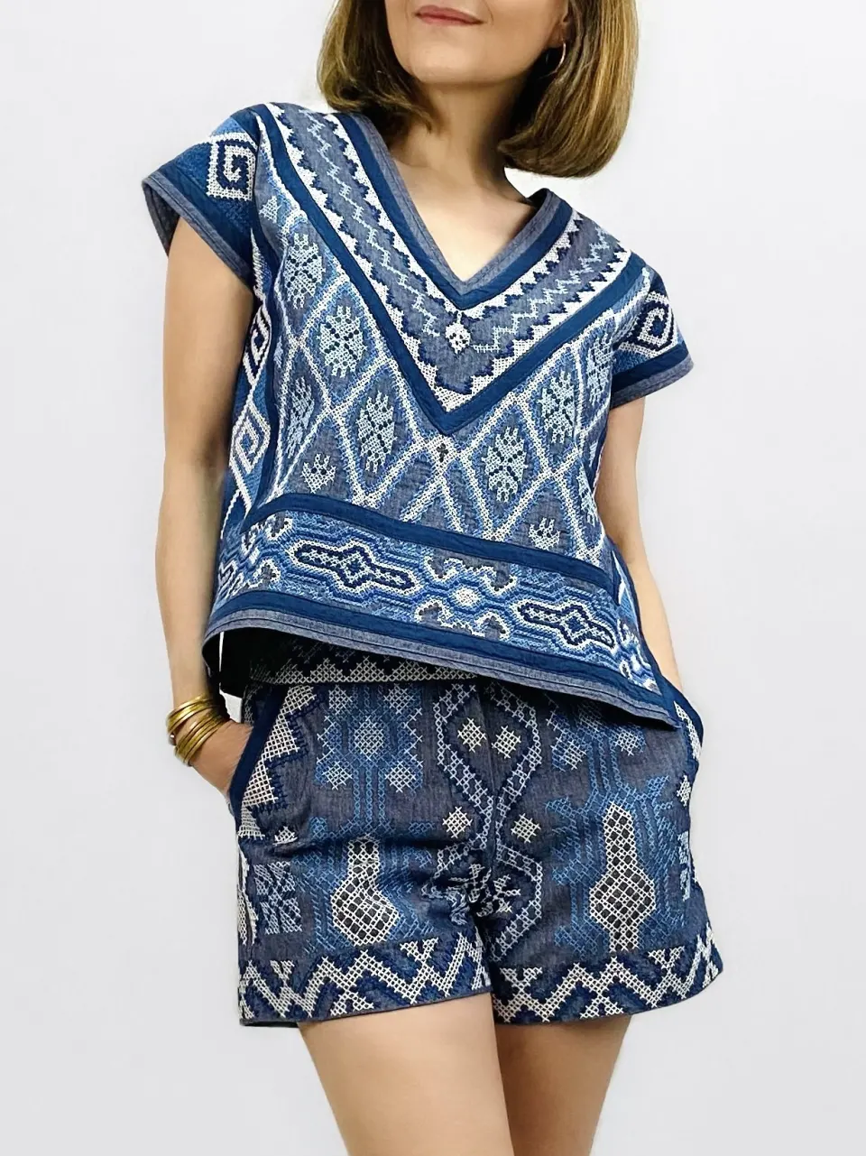 KATYA TOP, Chamb Blue, image 3
