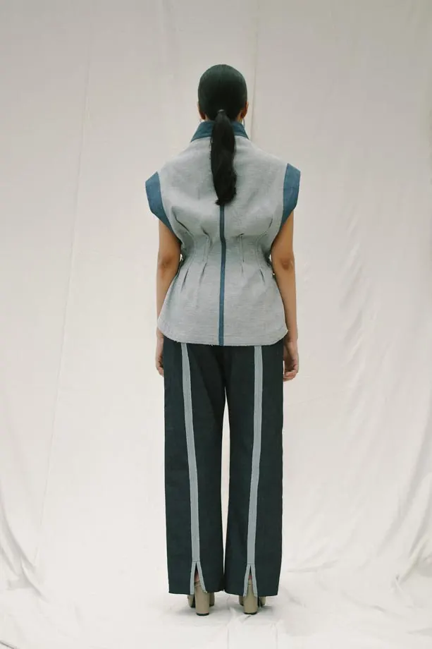 Look 4: Kimono Waist Vest, image 2