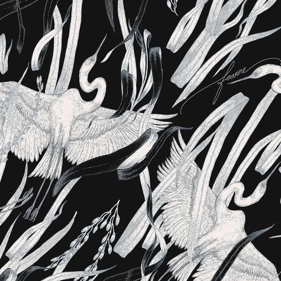 Egrets & Palay Artwork