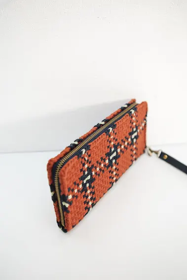 Cheska Wallet Plaid Sunset, image 1