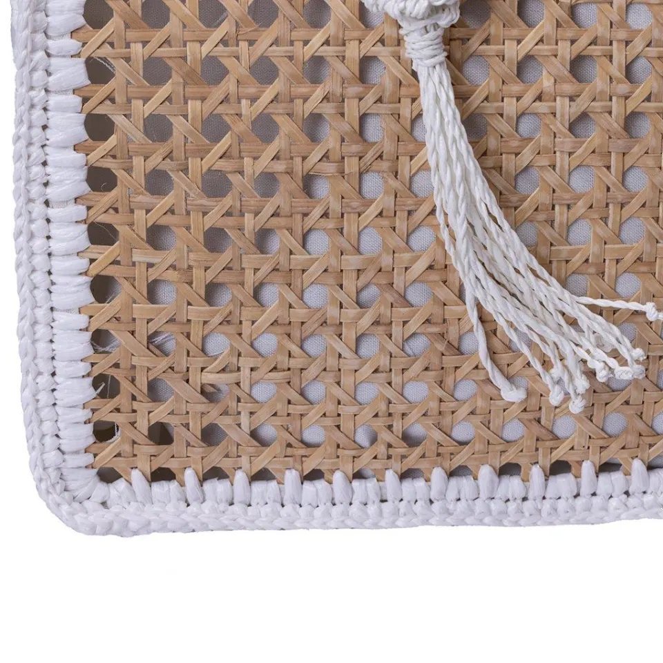 Large Straw Bag with Solihiya Design, image 4