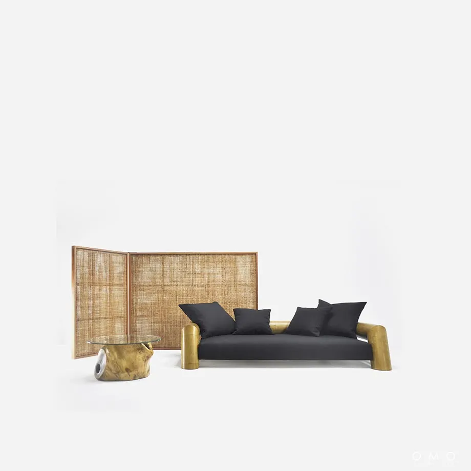 Bamboo 3 Seater Sofa, image 5