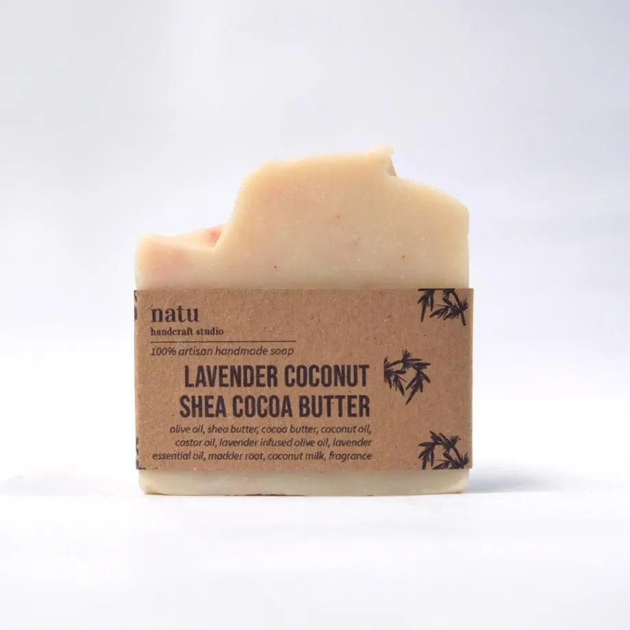 Lavender Coconut Shea Cocoa Butter Soap, image 1