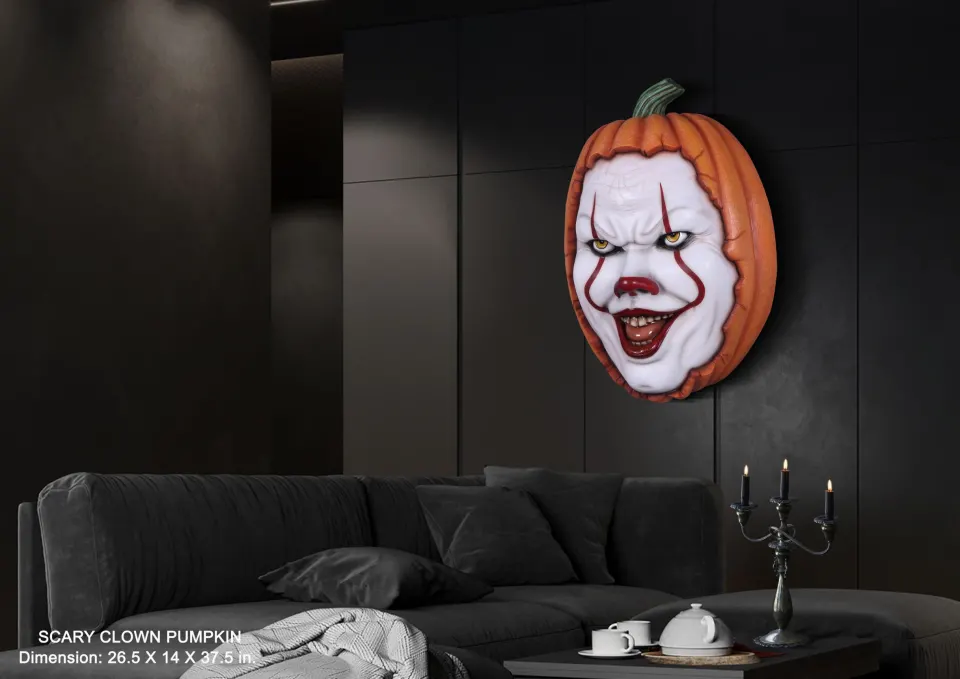 Scary clown halloween masks, image 1