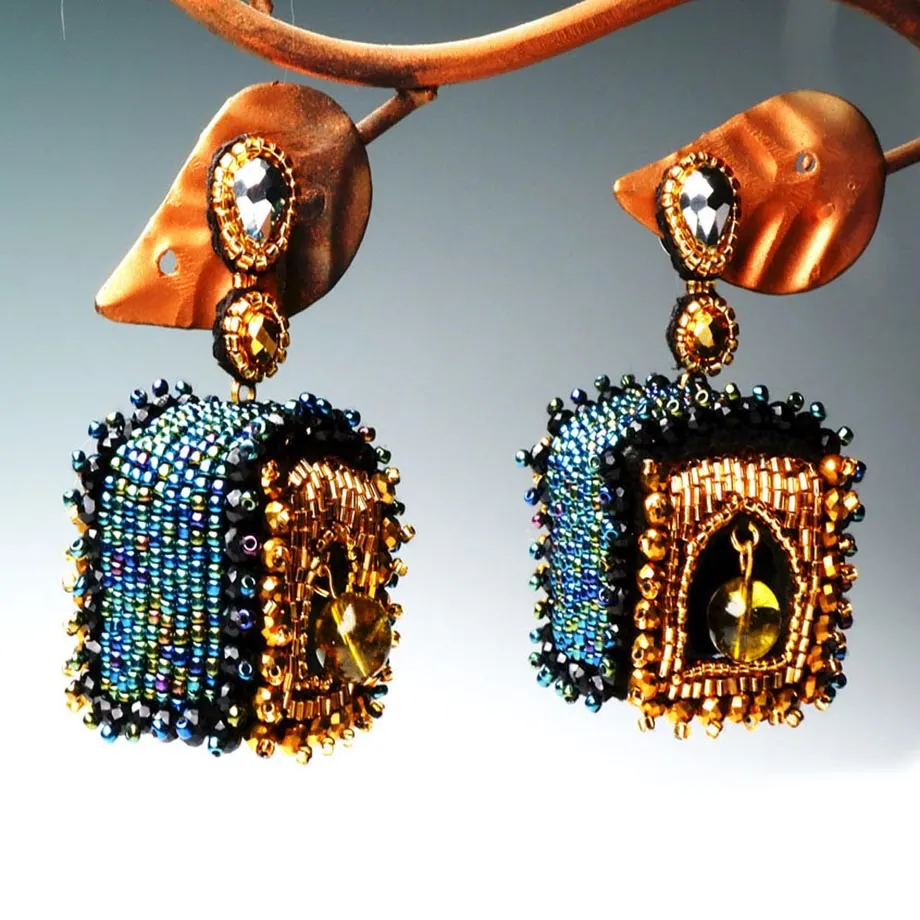 Bird Box Cuckoo Clock Earrings, image 1