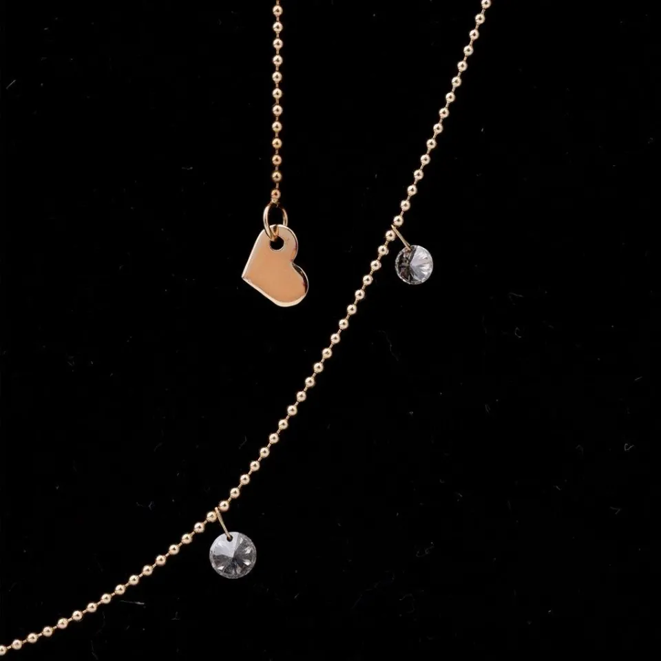 Seven Diamond Hanging Necklace , image 1