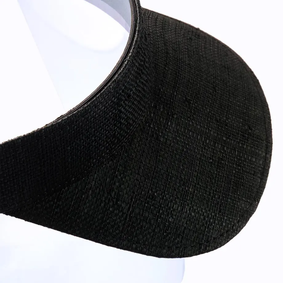 RAFFIA VISOR + FACE SHIELD (BLACK), image 5