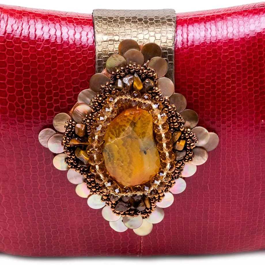 Anet Snakeskin Clutch, image 2