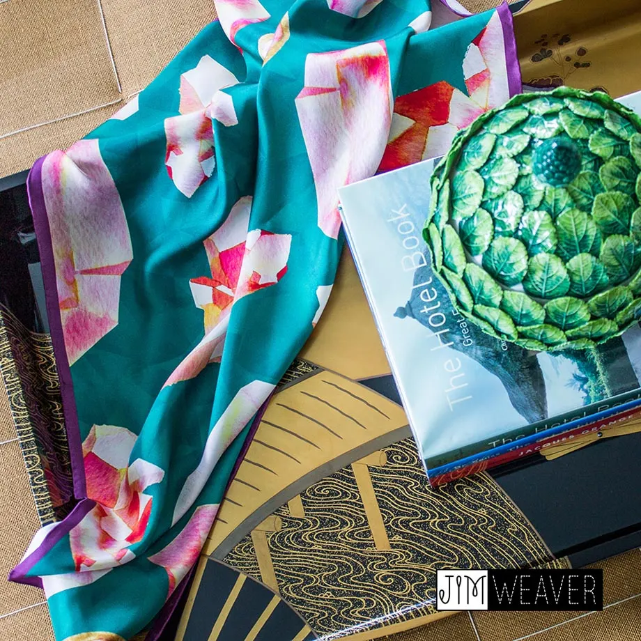 Esmeralda 90x90 Silk Scarf, image 4