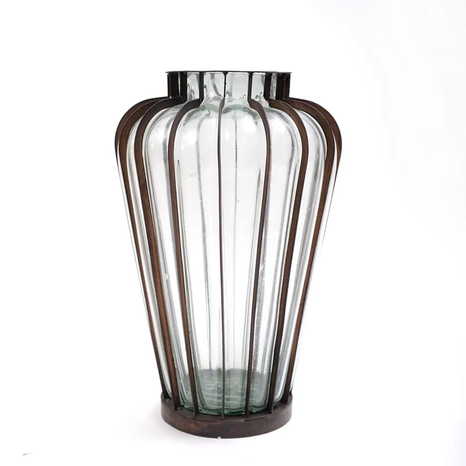 Flat Bar Modern Collection Blown Glass Vase (XL) , image 4
