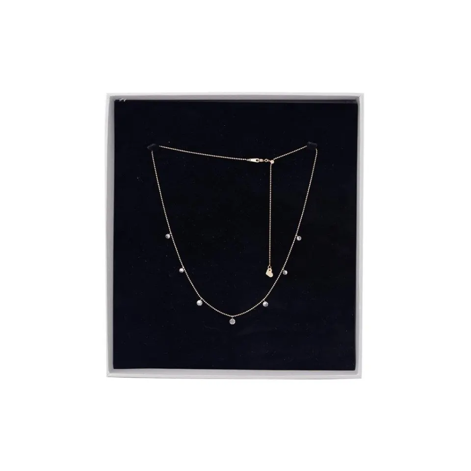 Seven Diamond Hanging Necklace , image 2