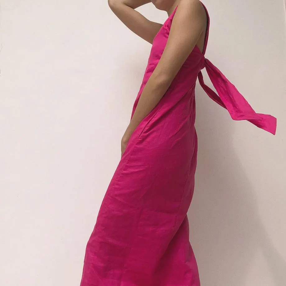 Marley Midi Dress / Magenta, image 4