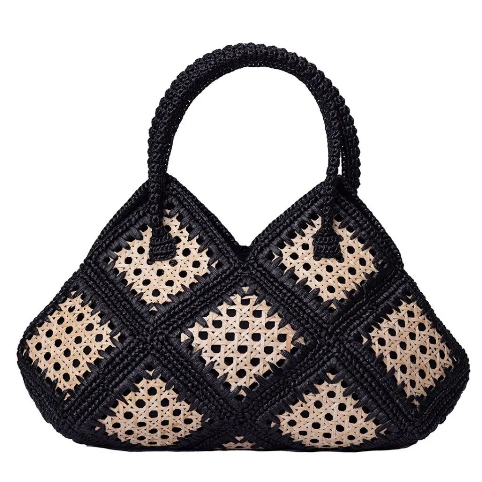 Straw Handbag with Solihiya Design, image 1