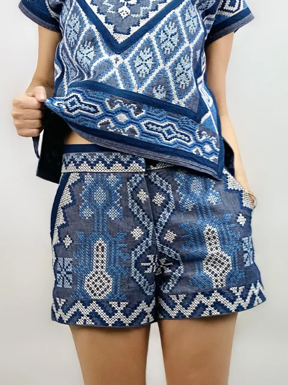 TRIBO SHORTS, Chamb Blue, image 1