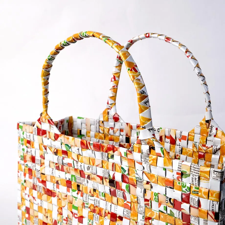 Medium Woven Square Tote (WV10-06-19), image 5