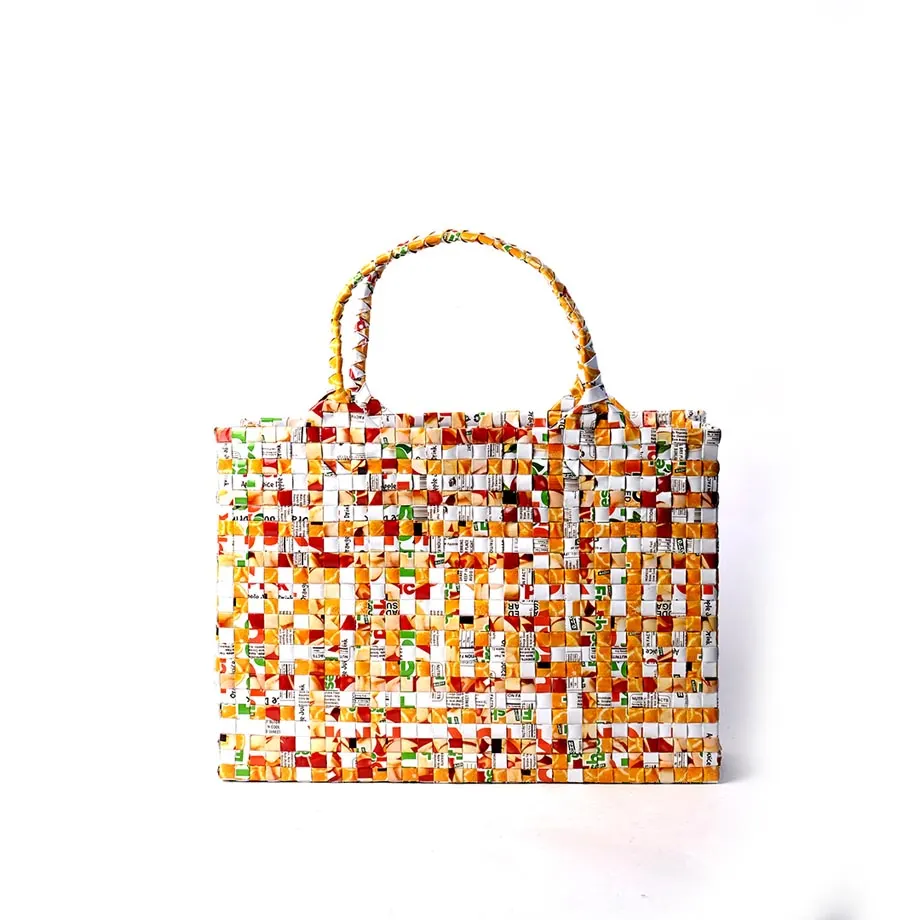Medium Woven Square Tote (WV10-06-19), image 1
