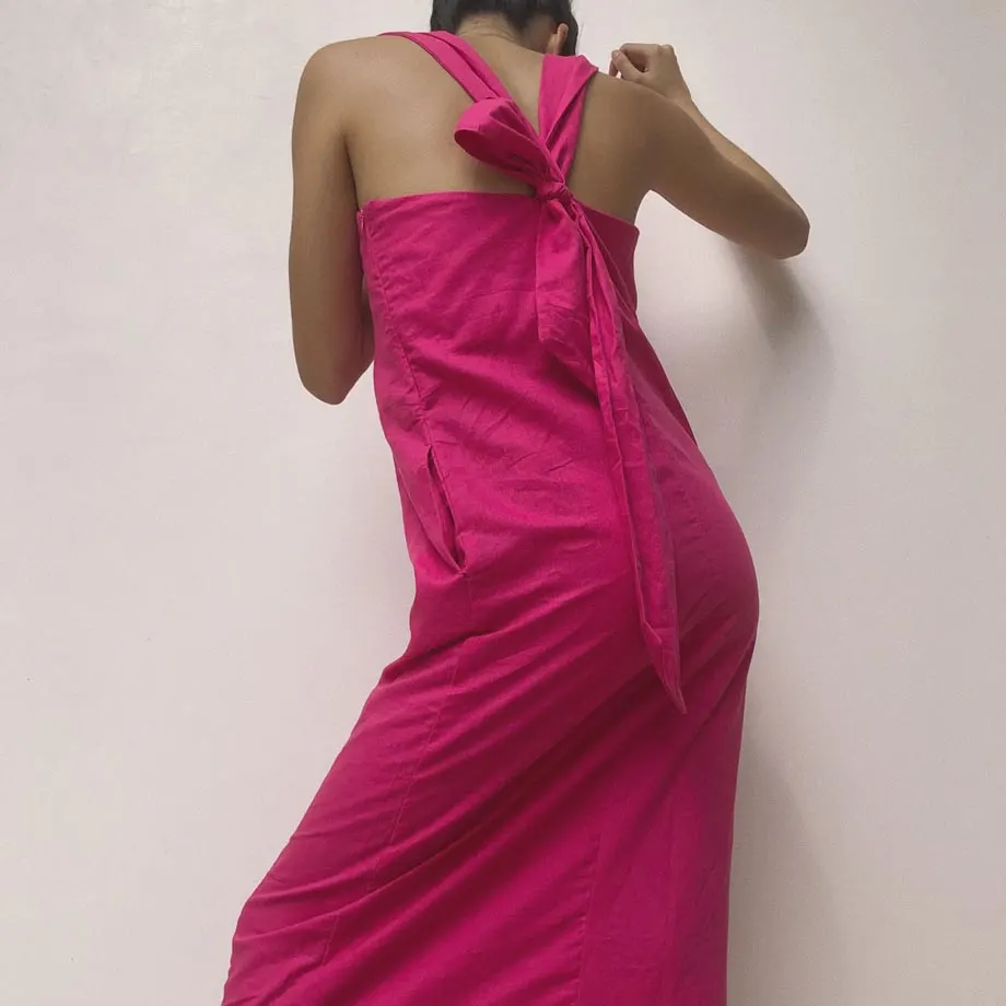 Marley Midi Dress / Magenta, image 5