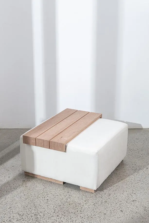 Plank Ottoman, image 1