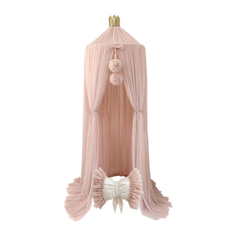 Dreamy Canopy + 1 POM Garland + 1 Dreamy Bow Cushion in Champagne