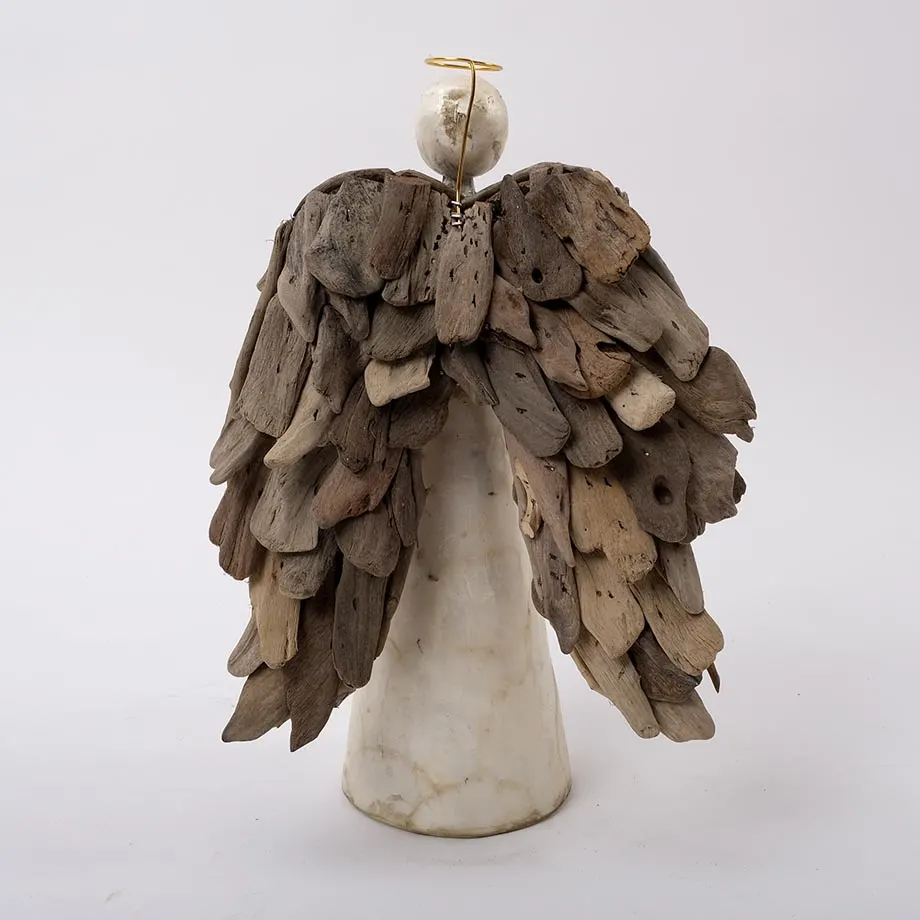 S2 Standing Angel with Driftwood Wings, image 4
