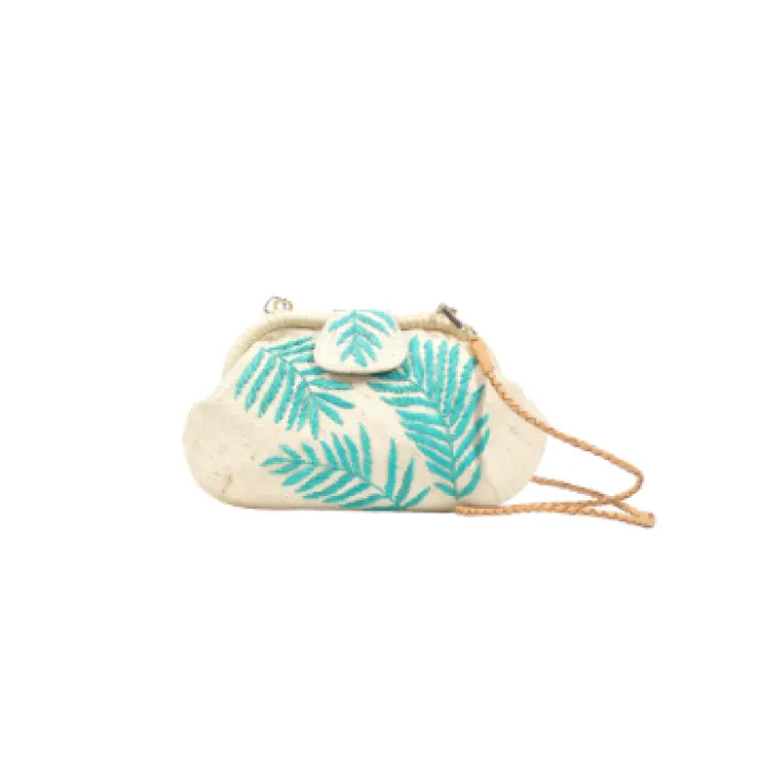 Palm Leaves Signature Basic Clutch, image 1